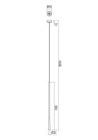 Závěsné svítidlo ITO SU LED 800 7W 3000K WH REDO 01-1759