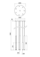 Závěsné svítidlo MADISON SU LED 32W 3000K RD SGD REDO 01-2050