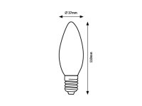 SMD LED, E14 C37, 5W, 450lm, RGB RABALUX 79002