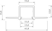 AL-PROFIL GAUDI SILVER 2M (10-0974-20)