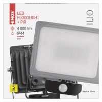 LED reflektor ILIO s pohybovým čidlem, 51W, černý, neutrální bílá EMOS ZS2940