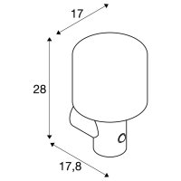 OVALISK WL Sensor venkovní LED nástěnné svítidlo antracit CCT spínač 3000/4000K