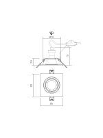 Vestavné svítidlo PT 01 MWH 50W GU10 REDO 70392