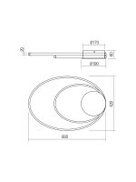 Stropní svítidlo NEXUS PL LED 45W 3000K SWH REDO 01-2957