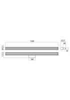 Nástěnné svítidlo DIZZY AP 1x24W LED SBK REDO 01-3267