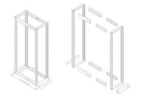 Rozv. rám 19" 32U 600x1000 BK, vysokonosný, nosnost 1200 kg, komplet