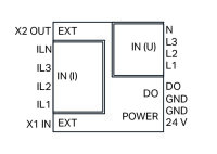 3fázový měřicí převodník výkonu 3x277/480V/5 A Modbus RTU WAGO 2857-570/024-005