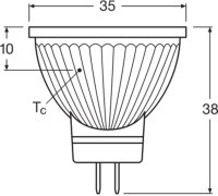 LEDVANCE LED MR11 P 2.5W 840 GU4