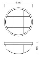 Průmyslové svítidlo ELEKTRA 4 LED-1L18C03/IN-172P 3000 15W IP65 OSMONT 57254