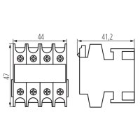 Blok pomocných kontaktů KCP-AX22 24111 Kanlux