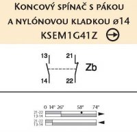 KSEM1G41Z Konsový spínač kovový s přívod