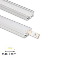 Vestavný hliníkový profil VA 30x14mm, matný dif, 1m MCLED ML-761.057.43.1