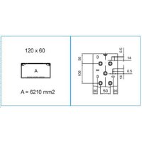 TA-N 120X60 G 01863 Podparapetní přístrojový kanál, 120x60 - šedá IBOCO B01863