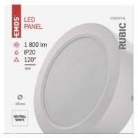 LED přisazené svítidlo RUBIC, kruhové, 18W neutrální bílá EMOS ZM5442