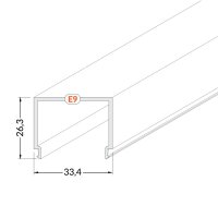 FKU78-E9-KLIK-1M-W(OP) Plexi E9 KLIK opálové pro FKU78, 1m FK TECHNICS 4739599