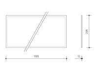 Vestavné svítidlo LED panel THIN 300x1200 50W 4000K PANLUX PN22300004