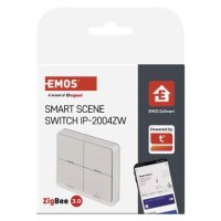 GoSmart Přenosný ovladač scén IP-2004ZW, ZigBee 3.0, 4-tlačítkový EMOS H5013