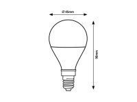 SMD LED, E14 G45, 5W, 450lm, RGB RABALUX 79003