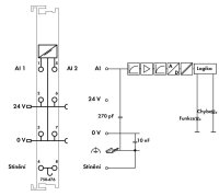 2kanálový analogový vstup DC 10V asymetrický vstup WAGO 750-476/000-200