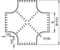 OBO 7113501 Křížení RK 650 FT