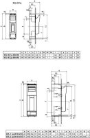 Pojistkový odpínač KVL-1 1p M10-M10 250A 690V AC/440V DC NH1 ETI 001690891