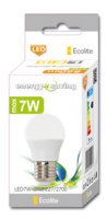 Světelný zdroj LED mini globe E27,7W,4100K, 630lm ECOLITE LED7W-G45/E27/4100