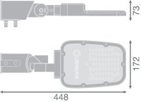 Pouliční svítidlo LEDVANCE STREETLIGHT AREA SMALL RV20ST 30W 727 RV20ST GY