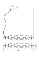 Závěsné svítidlo JACO SU LED 29.5W 3000K BK REDO 01-2690