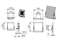 Solární světlomet PHILIPS BVP085 LED17/830 13W, 1690 lm, 3000 K, CRI80, IP65