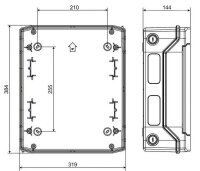 Fotovoltaický rozvaděč ASABOX pro 4 stringy, DC 1000V, IP65 FVE 51 6650.01