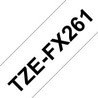 BROTHER TZe-FX261, bílá / černá, 36 mm,  s flexibilní páskou