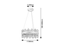 MABEL LED 36W IP20 zlatá 2480lm RABALUX 72227