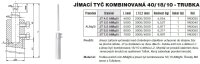 Jímací tyč s rovným koncem-trubka JT 6,0 AlMgSi (AlMgSi) TREMIS VN3050