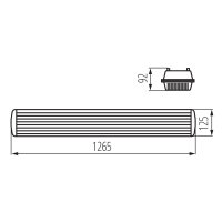 Prachotěsné svítidlo MAH PLUS-236/4LED/PC pro T8 LED KANLUX 22800