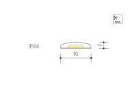 LED pásek WW 24V 14,4W 10mm IP44 6030 PANLUX PN13100005