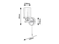 Aviva G9 1x 28W IP44 chrom RABALUX 5087