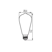 Světelný zdroj LED XLED ST64 4W-SW KANLUX 33517