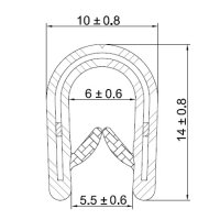 Ochranná lišta 4B-5,5mm ČN, 100m svitek ELEKTRO BEČOV G413709