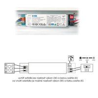 VELO Stmívatelné LED svítidlo 11-20W,max.3000lm,CCT,IP20 ECOLITE TLSVEL2-LED20W