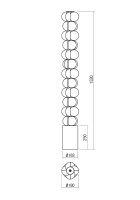 Stojací lampa JACO LAMP LED 52W 3000K BK REDO 01-2691