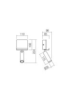 Nástěnné svítidlo PANEL AP LED 3.5W USB 3000K SAND WHITE REDO 01-3083