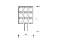 Panlux  PN65201001 LED Kapsule 120 9LED G4 studená