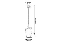 SARABI E27 1x 20W IP20 zlatá RABALUX 72126