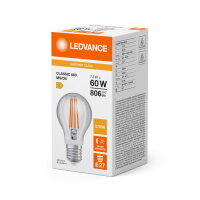 LEDVANCE LED CLASSIC A MOTION DAYLIGHT SENSOR 7.3W 827 Clear E27