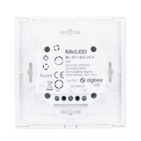 ZigBee nástěnný ovladač - řízení CCT, 4 zóny, AC napájení MCLED ML-917.822.22.0