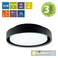 LED svítidlo Andromede R, 14W, 3000K, IP65, černá barva MCLED ML-516.005.19.0