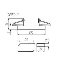 Vestavné LED svítidlo s podsvícením SOREN O-BL 24411 Kanlux