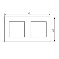 Dvojnásobný rámeček BIURO 25341 Kanlux
