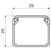 LHD 30X25 HA  LIŠTA HRANATÁ