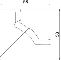 OBO ATR AI7422 blc Vnitřní roh ATR variabilní 59x59x81 čistě bílá